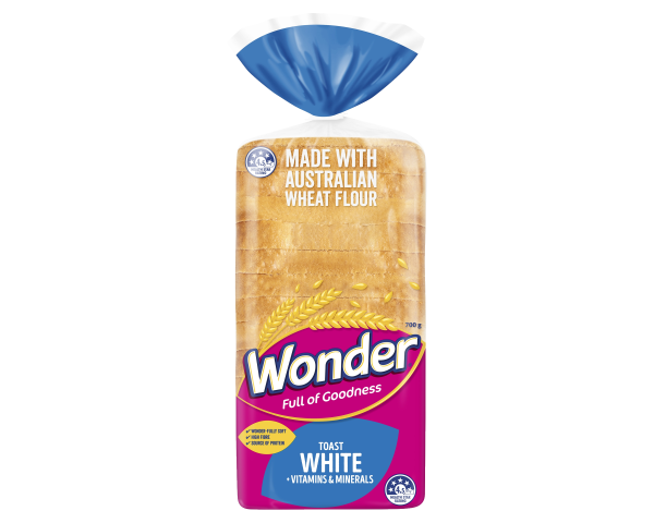 Wonder Toast White Vitamins and Minerals 700 g Wonder Toast White Vitamins and Minerals 700 g