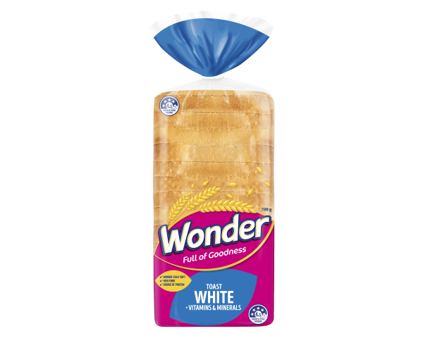 Wonder Toast White Vitamins and Minerals 700 g Wonder Toast White Vitamins and Minerals 700 g
