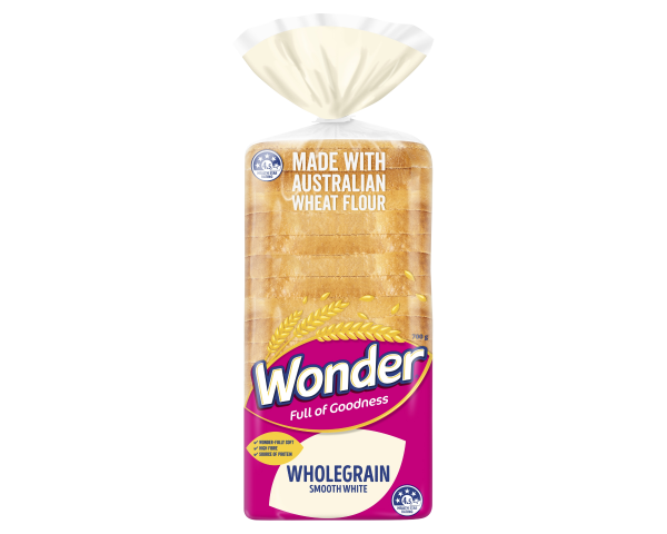 Wonder Loaf Wholegrain Smooth White 700 g