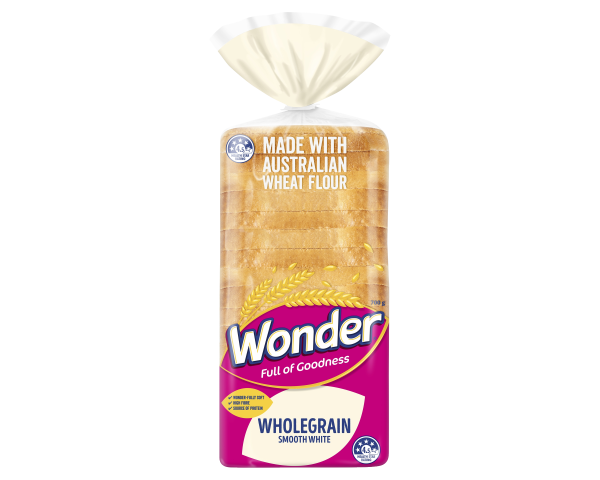 Wonder Wholegrain Smooth White Bread 700g Wonder Wholegrain Smooth White Bread 700g