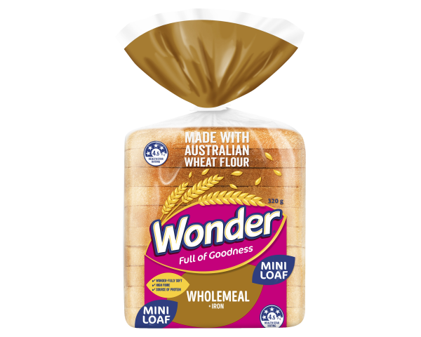 Wonder Wholemeal + Iron Bread 320g Wonder Wholemeal + Iron Bread 320g