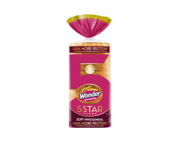 Wonder 5 Star Soft Wholemeal 680 g Wonder 5 Star Soft Wholemeal 680 g