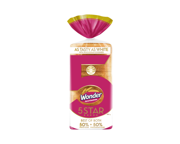 Wonder 5 Star Loaf Best Of Both 680 g