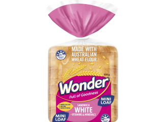 Wonder Sandwich White + Vitamins & Minerals Bread 320g