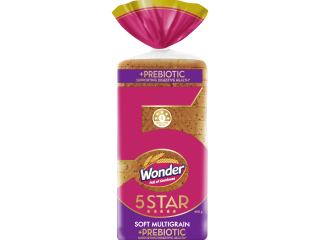Wonder 5 Star Soft Multigrain Sliced Bread 680 g