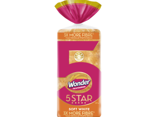 Wonder 5 Star Soft White Sliced Bread 680 g